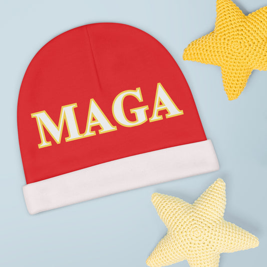 MAGA Red Baby Beanie