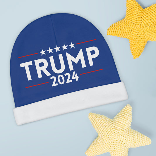 Trump 2024 Blue Baby Beanie