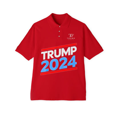 Trump 2024 Iconic Fan 100% Cotton Polo